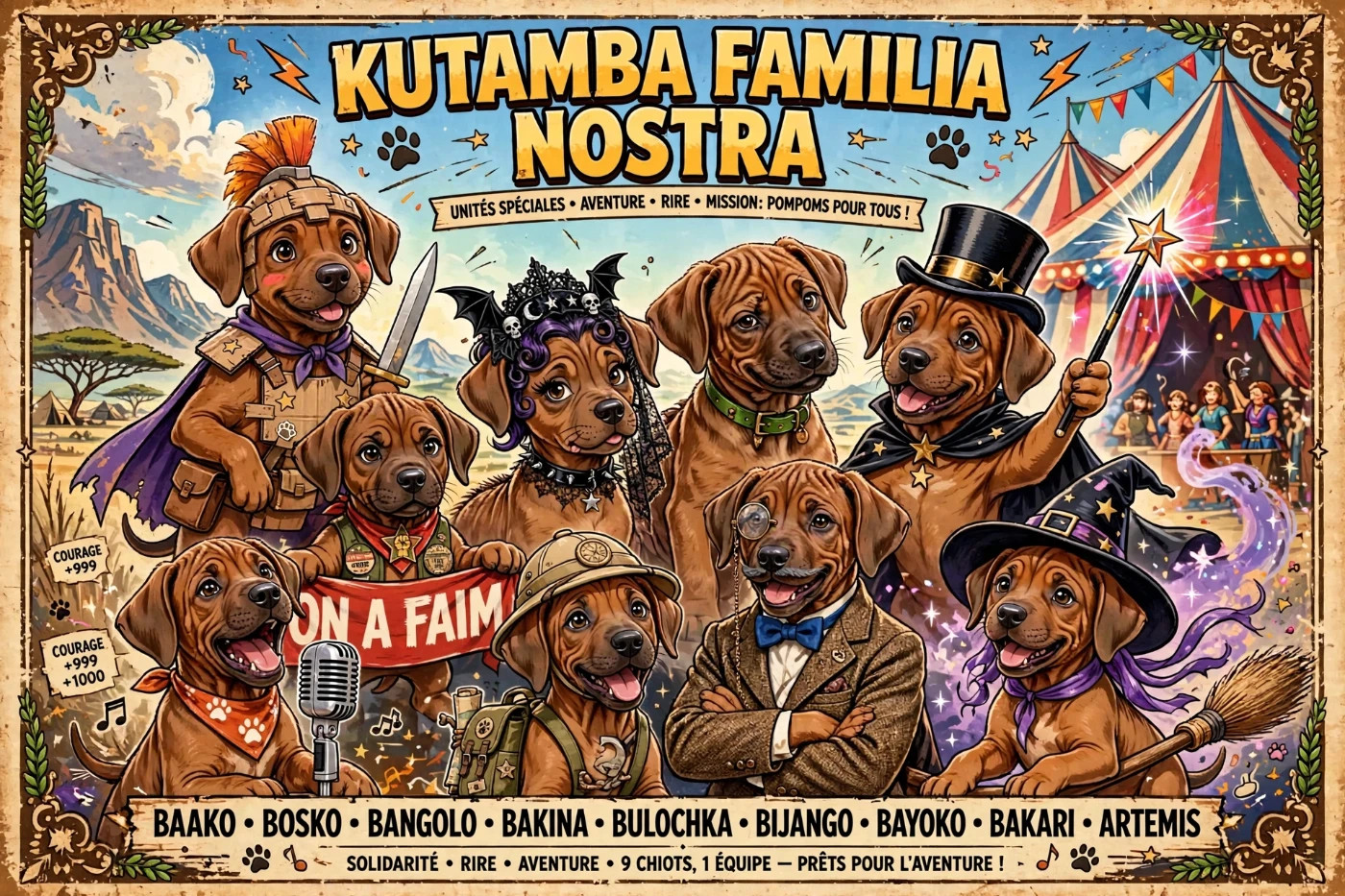 Chiot Rhodesian Ridgeback Kutamba Familia Nostra